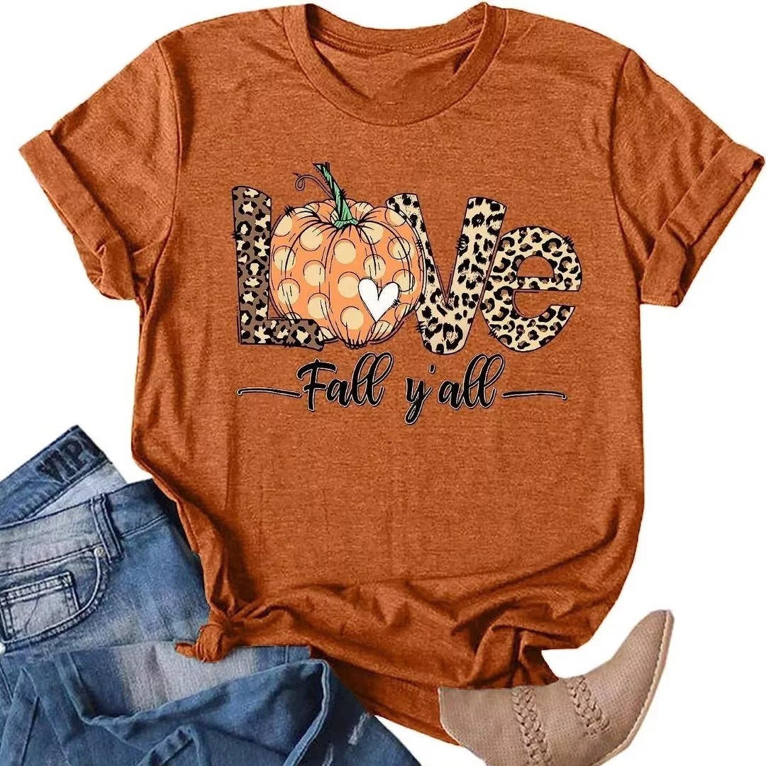 Europa y América nuevos elementos de Halloween Impresión digital manga corta hombres y mujeres Amazon fabricantes suministran 3D camiseta de las mujeres