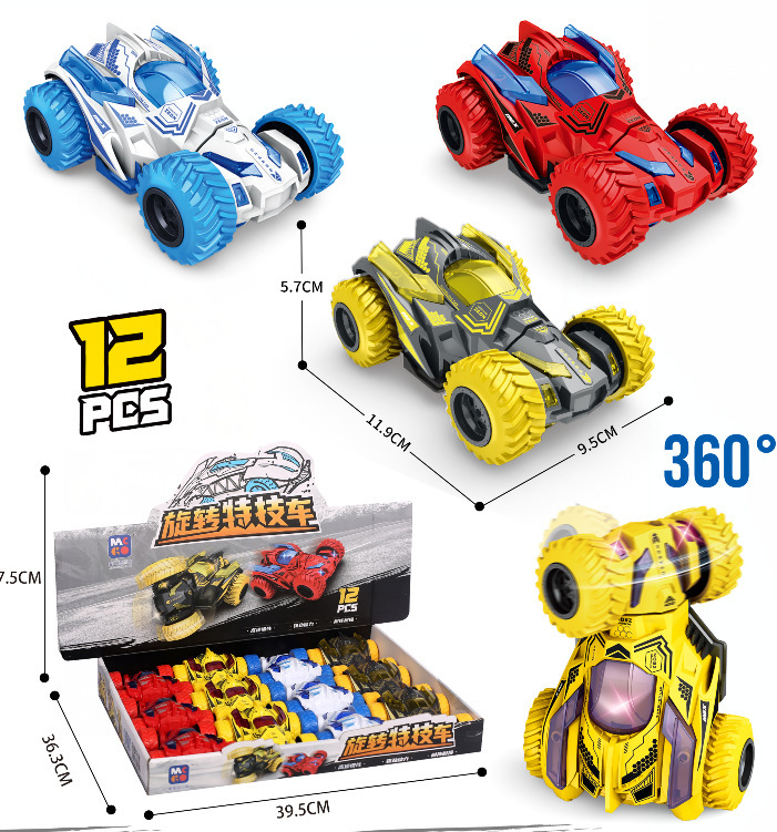 New exotic toy twist tumbling Toy Stunt Car double-sided standing gesture induction twist car deformation car wholesale