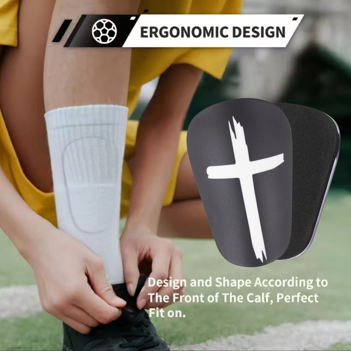 Mini Football Shin Guard Protective Gear for Kids and Adults