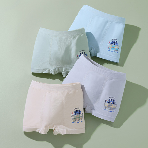 Autumn and winter children's modal underwear, boys' boxer briefs, seamless baby boys, middle and large children's boxer shorts