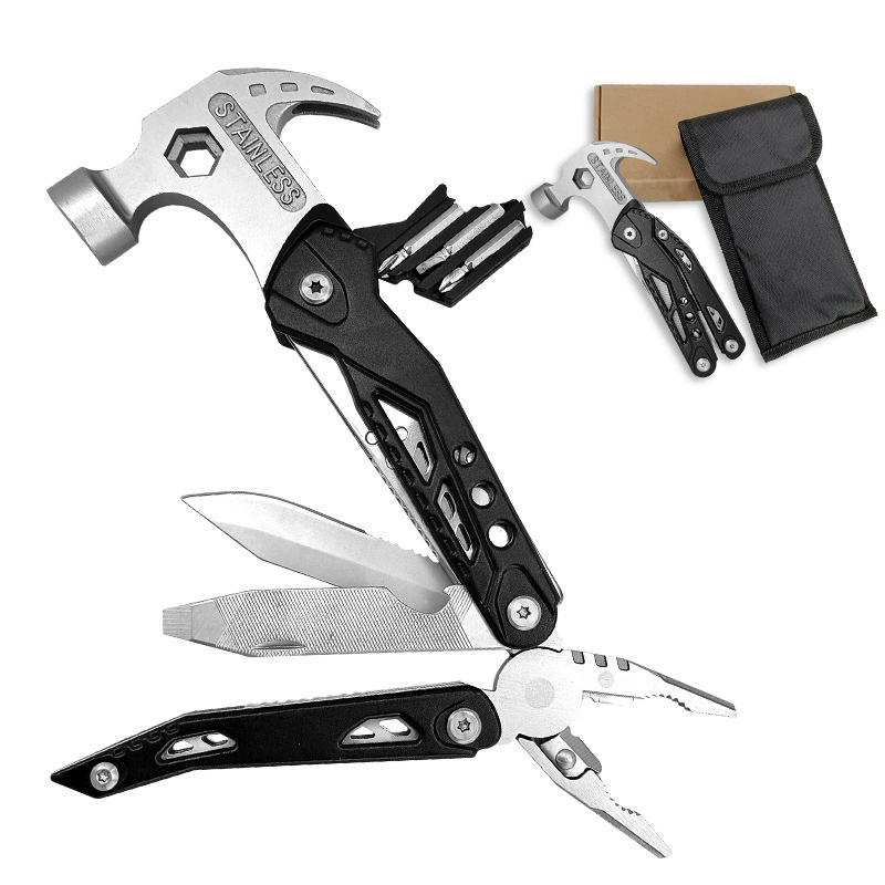 Spot new multi -functional multifunctional sheep hammer dwelling outdoor barramelon folding tool hammer house repair multi -function sheep horn hammer