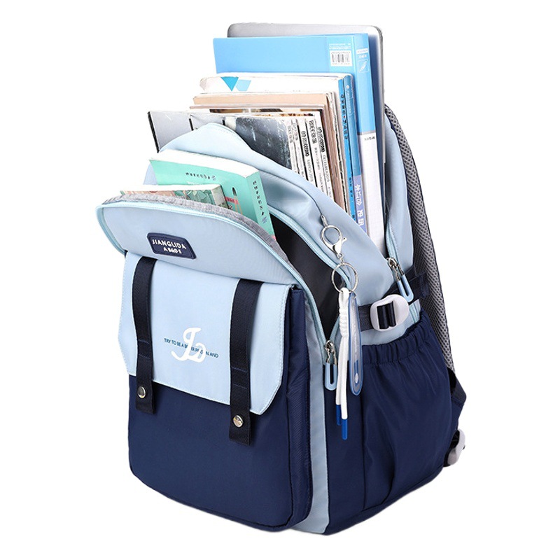Nueva mochila niñas ins alta calidad estudiante de secundaria mochila estudiante universitario de gran capacidad mochila de moda para mujer
