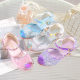 Girls' high heel sandals 2024 spring new princess shoes student children's shoes little girl summer performance crystal shoes