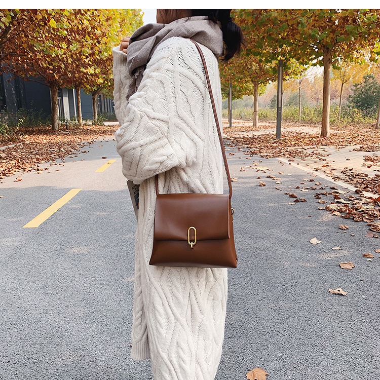 483g Weight Polyester Lining Material Lock clasp Closure Type Single Shoulder Strap Strap Type Shoulder Bag Bags Type Women's Small All Seasons Pu Leather Streetwear Shoulder Bag