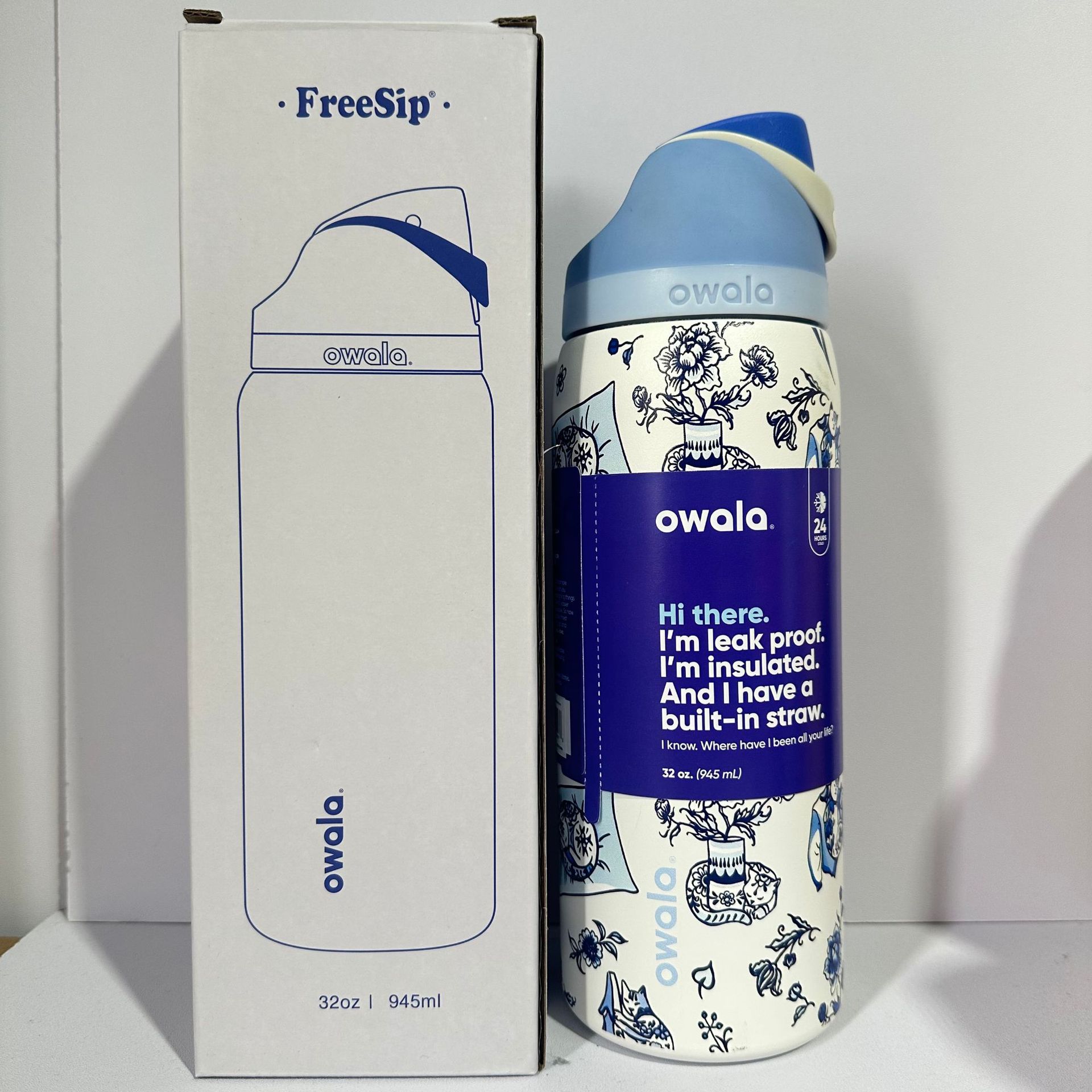 Owala en stock de gran capacidad portátil hervidor de agua al aire libre para hombres tazas de agua caliente de moda para mujeres tazas de fruta deportivas al por mayor