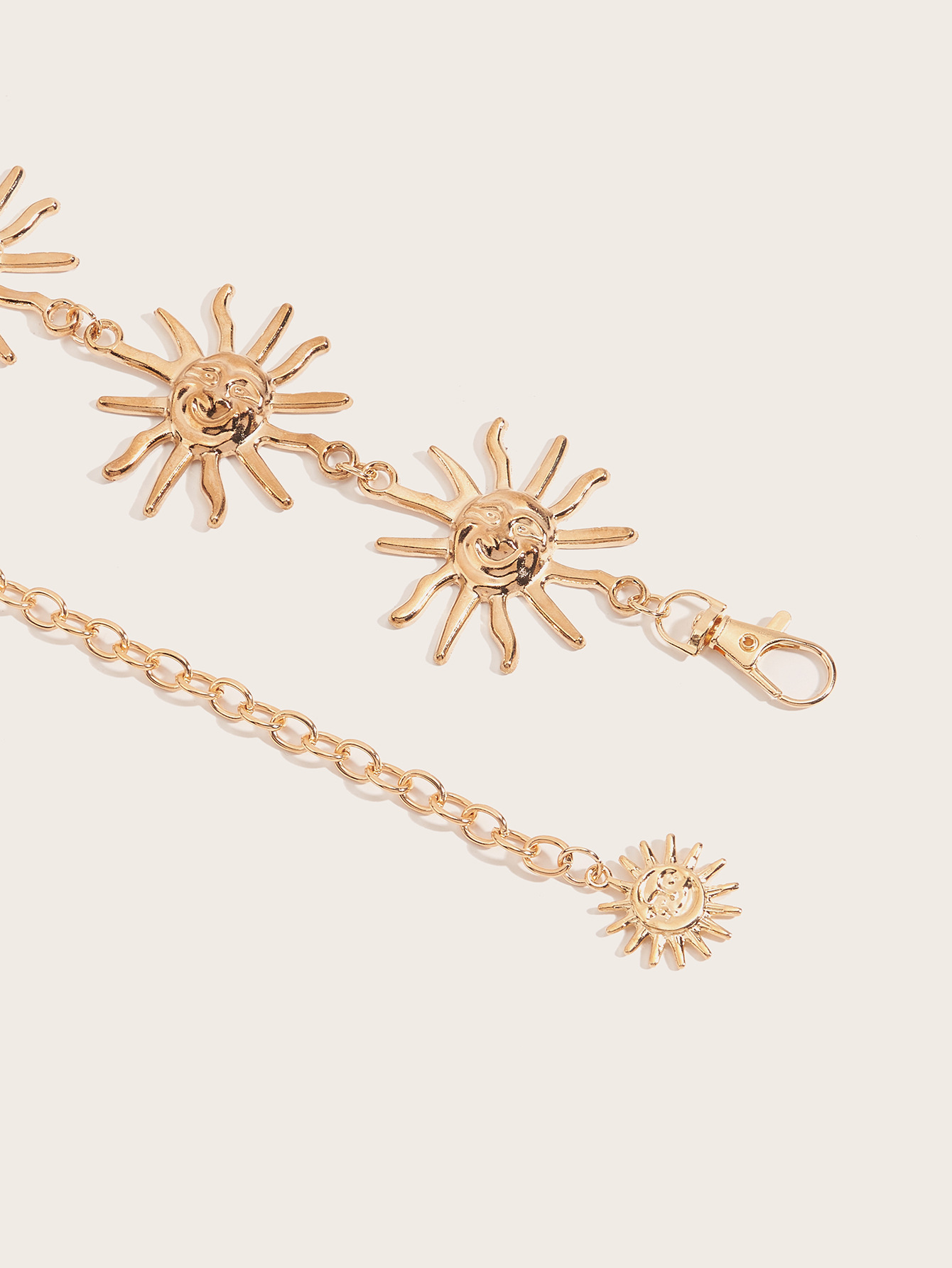 100g Weight Waist Chain Classification Holiday, Beach Occasion Iron Material Sun Pattern Spring&Summer Season Women's Gender Vacation Style Wholesale Jewelry Vacation Sun Iron Waist Chain 11