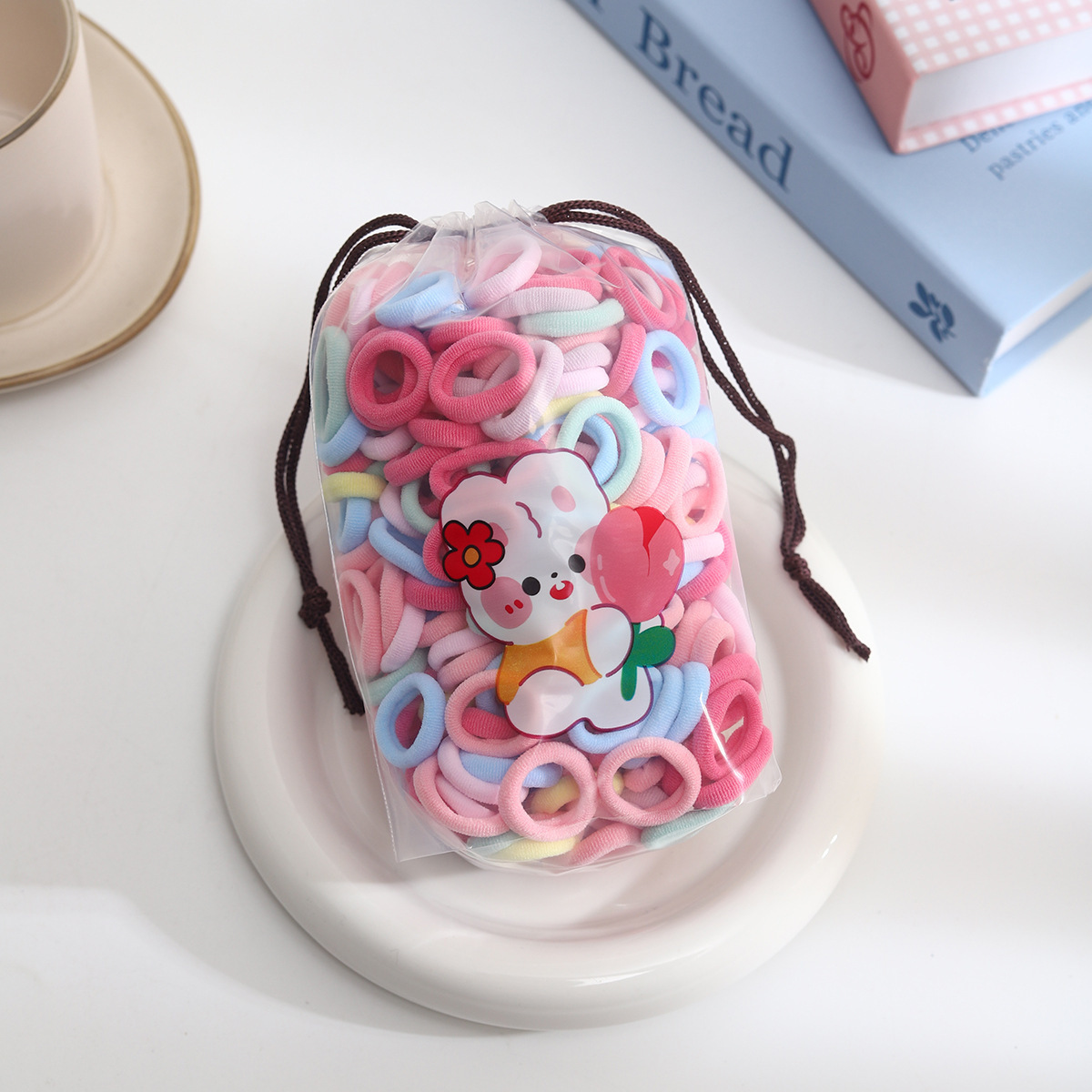 11#Girly color towel rings 200 pieces free bag