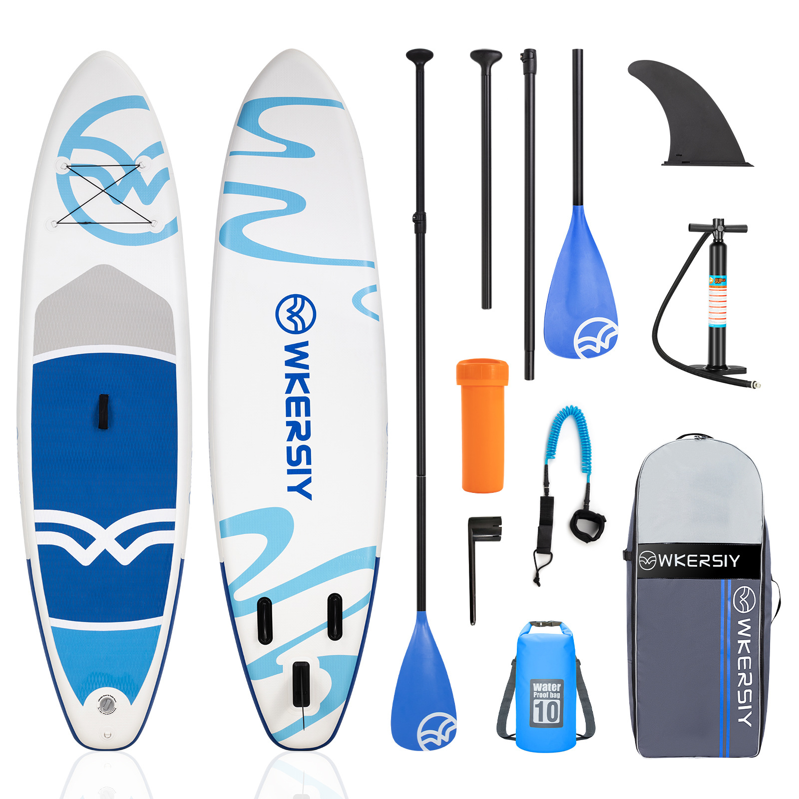 Inflatable Paddle Board Sup Water Board Paddle Board Inflatable Surfboard Classic Color Full Set Sap Accessories Surfboard J