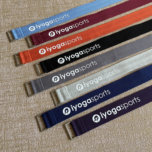 Frog's same style pure cotton high quality yoga mat strap storage strap 6ft yoga mat sling can be customized with logo