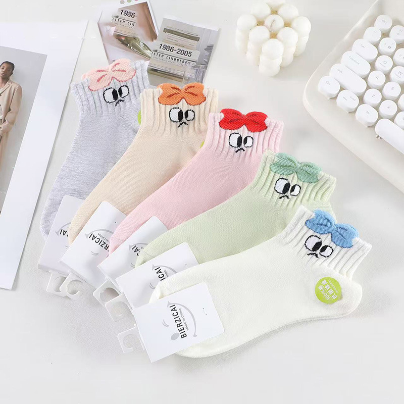 Women's Socks, Cotton Socks, Women's Liaoyuan Socks, Korean Low-Cut Socks, Essential Oil Socks, Scented Socks, Colorfulful Short Socks