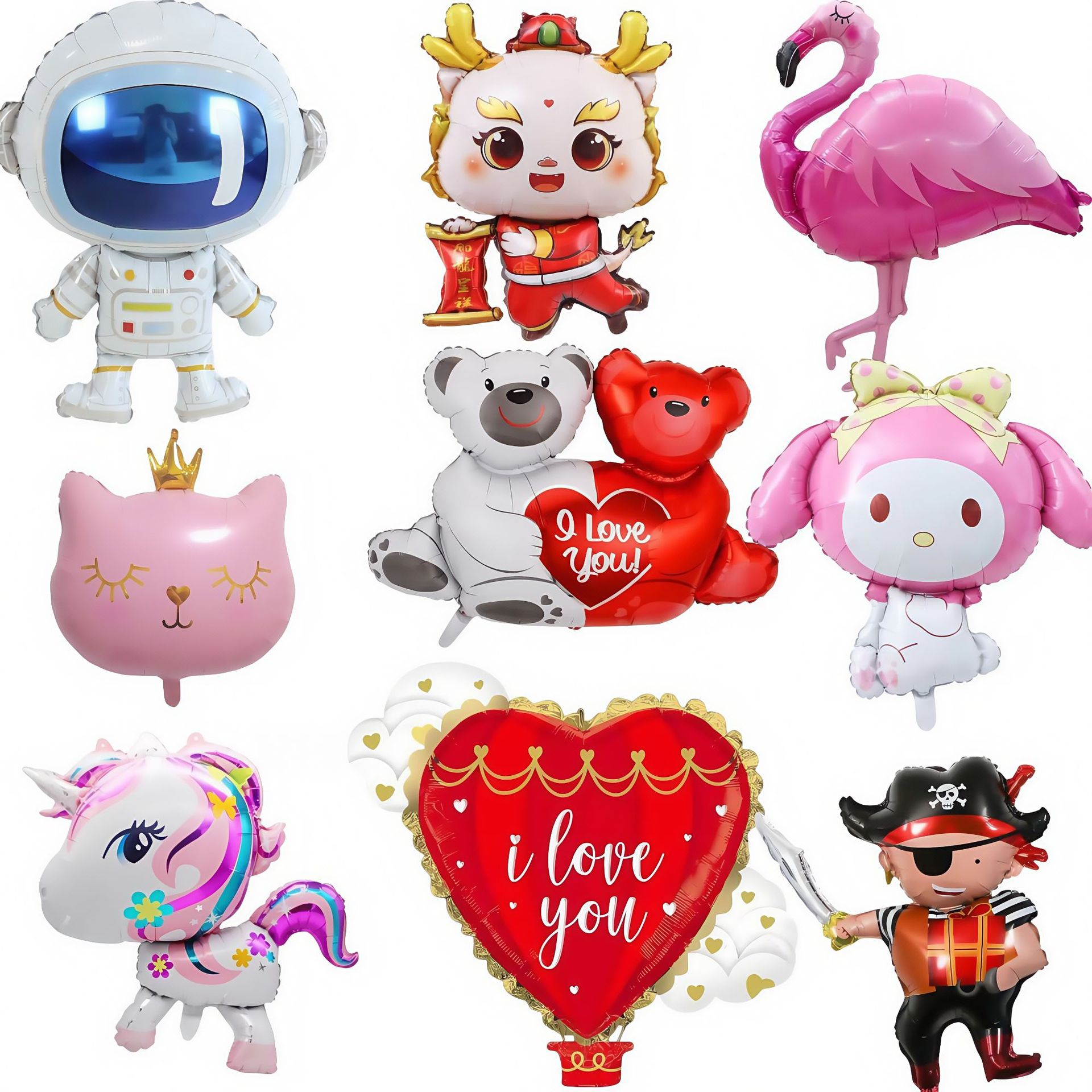 Nuevo globo de oso de dibujos animados lindo de forma especial, globo de película de aluminio, puede flotar, boda de cumpleaños, pequeño libro rojo, globo fotográfico