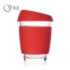 The new coffee cup creative high borosilized glass accompanying cup convenience silicon glue glass coffee cup