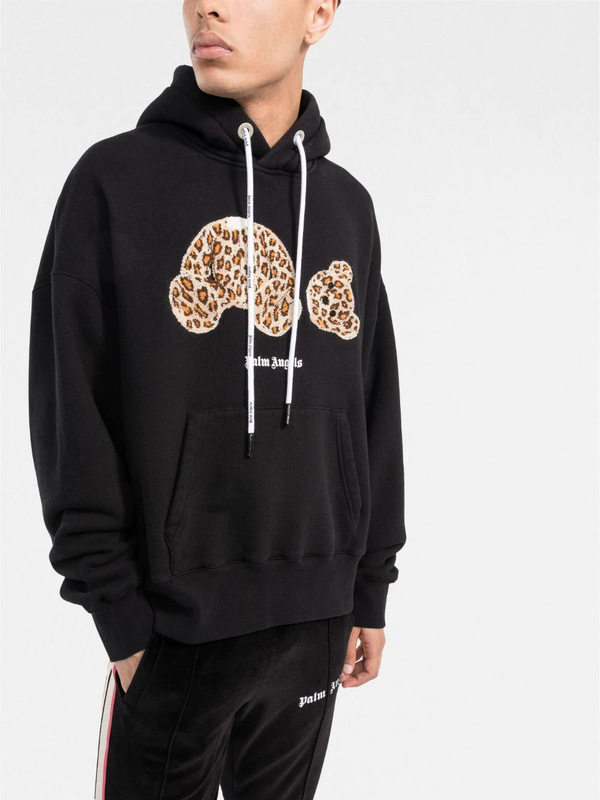 Palm Angels new 22S Palm Angel embroidered spotted decapitated bear hoodie, loose fit for both men and women Palm Angels new 22S Palm Angel embroidered spotted decapitated bear hoodie, loose fit for both men and women