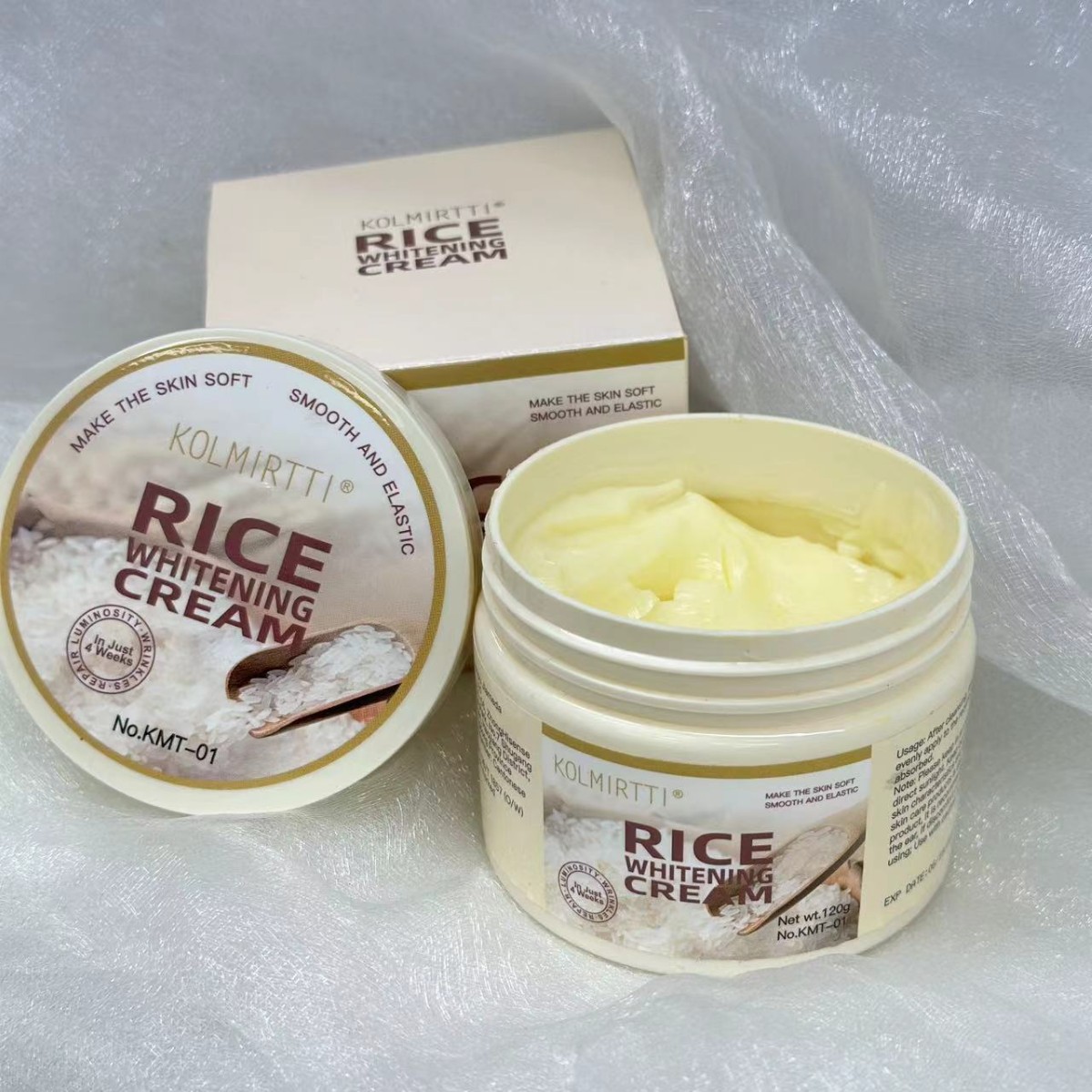 Crema facial hidratante KOLMIRTTI – con leche de burro y colágeno de arroz, nutrición profunda y reparación facial