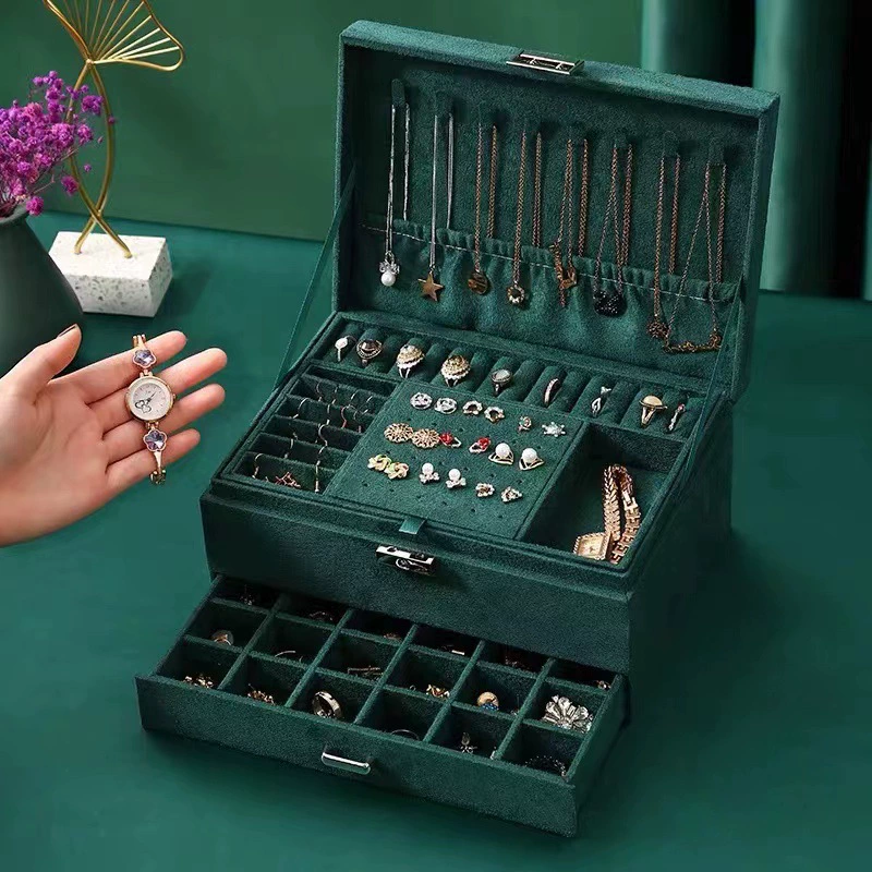Ёмкая система хранения, коробка для хранения, ретро-ювелирные изделия, ожерелье, цепочка, универсальный браслет