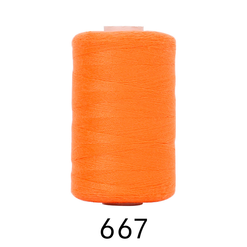 1000 yardas de hilo de poliéster de alta velocidad combinación de colores hogar hilo de coser mano hilo pequeño hilo fino dos hilos 402 hilo de coser