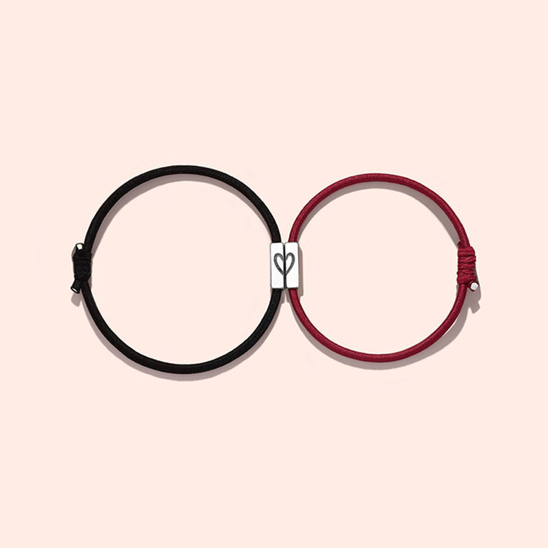 Fashionable and Unique Couple Bracelets Small Elastic Hair Ties Pair Hair Ropes Birthday Gift for Boyfriend Male
