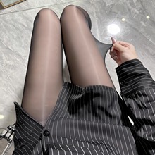 马油一线裆8D丝滑超薄脚透明神裤黑丝闪光油亮黑色丝袜一线档连袜