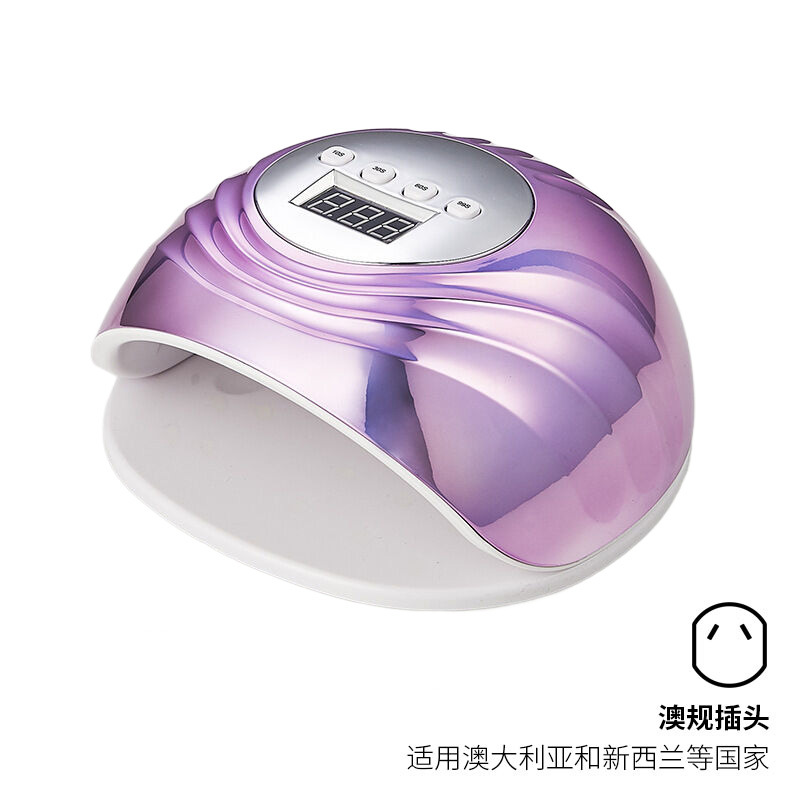 Lámpara de uñas de luz roja de alta potencia de 86W, lámpara de fototerapia UV LED para uñas, lámpara inteligente para curar uñas, transfronteriza