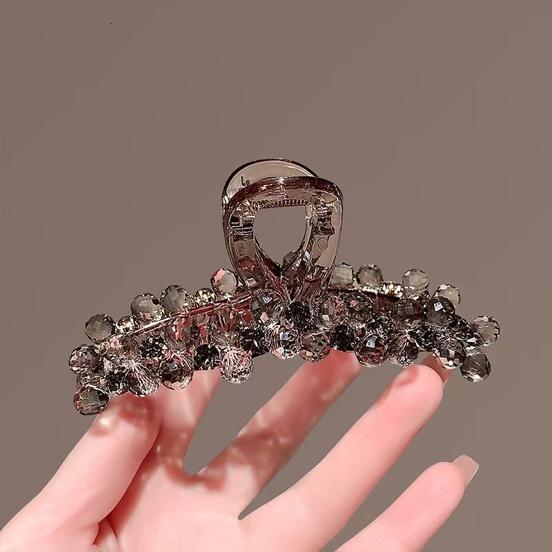 High-End Beaded Large-Sized Hairpin, Exquisite and Versatile Hairpin, Elegant Hairpin on the Back of the Head, Shark Clip Hairpin Hair Accessory