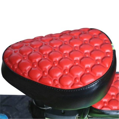 Electric Vehicle Seat Cushion Cover Leather Seat cushion, seat cover - leather-bright-red-round-head-front-seat-cover