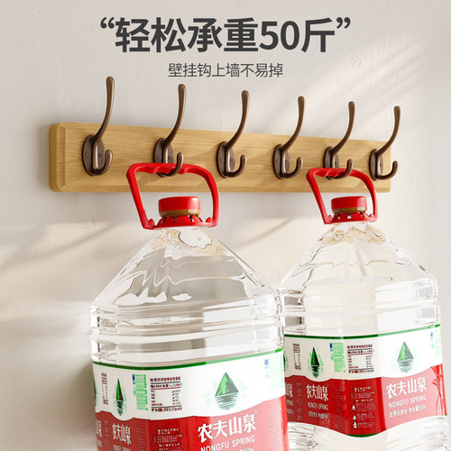 Clothes hanger wall-mounted wall-punched entrance door-entry coat hook entrance wall-mounted bedroom hat clothes hook