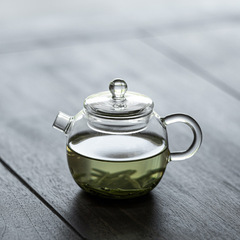 T9J5 heat-resistant glass teapot small teapot boiling teapot household floral teapot thickened filter kung fu tea set