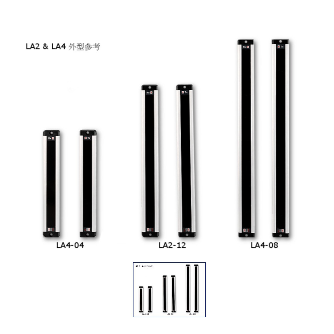 台湾FOTEK/阳明 全新原装 薄型光栅/光幕传感器LA4-24L  LA4-28L