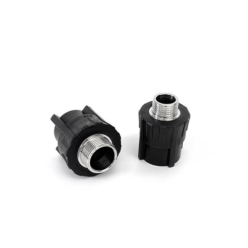 HDPE external wire direct 20-110 socket type new material PE pipe fitting PE external threaded joint water pipe fitting