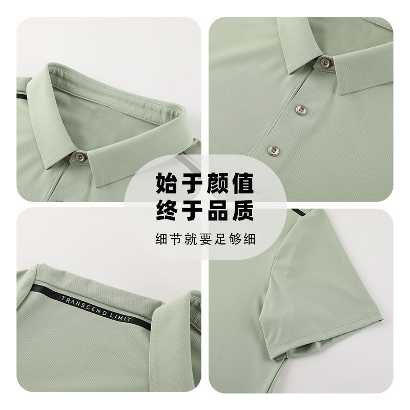 Camiseta de hombre de manga corta de golf con estampado casual, ropa de tiro que absorbe el sudor, ropa de secado rápido para fitness al aire libre, camisa POLO para hombre