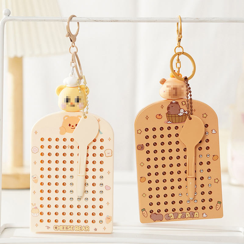 Small Animal Door-Shaped Magnetic Suction Cup Drawing Board Maze Keychain Pendant School Bag Pendant Classmate Birthday Gift Wholesale Small Animal Door-Shaped Magnetic Suction Cup Drawing Board Maze Keychain Pendant School Bag Pendant Classmate Birthday Gift Wholesale