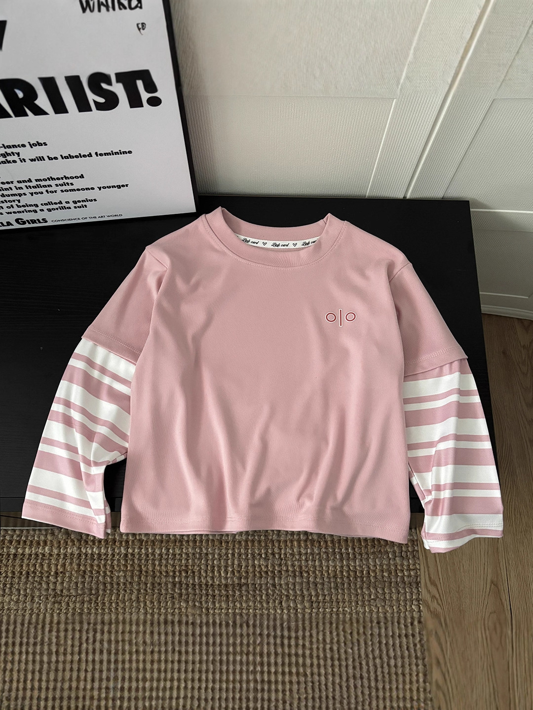 Camiseta de manga larga para niños, dos piezas de camisa de algodón, delgada primavera y otoño, ropa de moda para niños y niñas, versión coreana