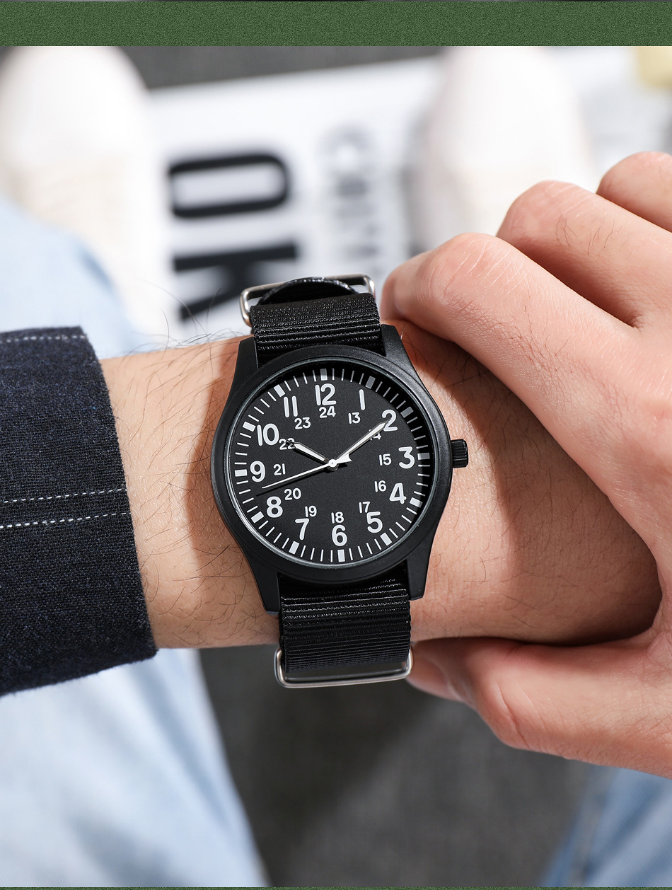 Relógio masculino militar quartzo à prova dágua tático sport_voghion.com
