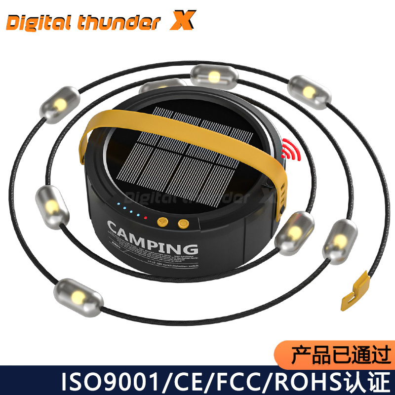 LED travel energy-saving handheld lights solar-powered