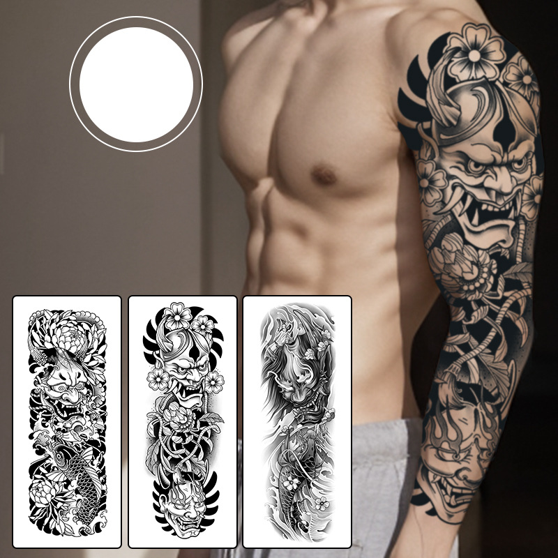 Brazo de flor de brazo completo Parche de tatuaje a base de hierbas Hombres y mujeres Jugo de larga duración impermeable Sentido avanzado no reflectante Nuevo estilo 2025