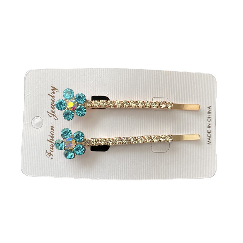 Una variedad de onda de diamante clip de pelo recto horquilla clip lateral boutique dos yuanes tienda de accesorios de cabeza de suministro