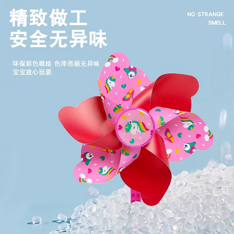 Colorful rotating windmill toy, scooter, bike, stroller, travel pendant