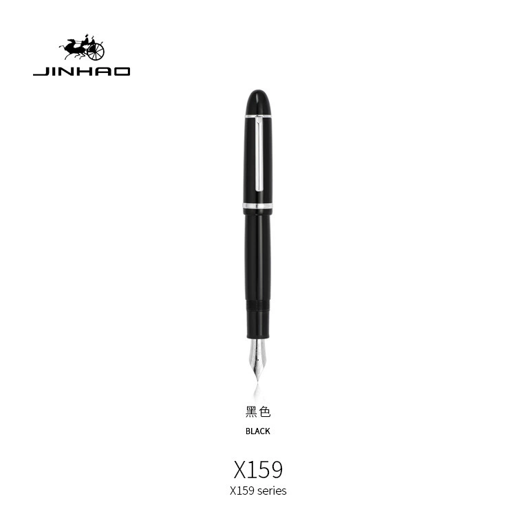 Golden Hao X159 деловая золотая ручка, 40 мм, прямая пластиковая корпусная ручка с большой спиралью, металлическое перо