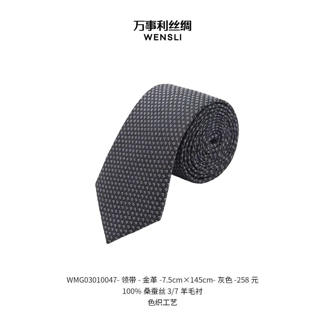 Wensli Wensli 비즈니스 작업 원피스 결혼식 아버지의 날 장로 남자 친구 실크 넥타이