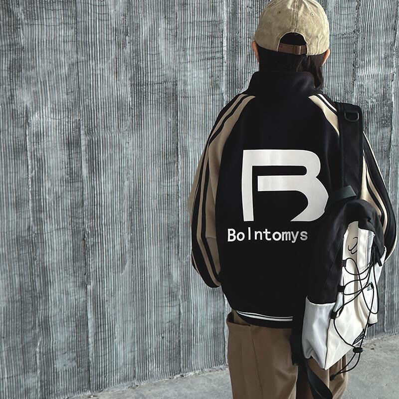 2024 New Loose Jacket, Spring and Autumn Versatile Cardigan, Boys' Handsome Hoodie, Baseball Jacket_voghion.com