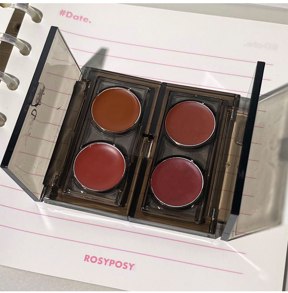 DIXI Ice-Clear Amber Lip and Cheek Dual-Purpose Cream, Soft, Smooth and silky Lipstick, pseudo natural look, color Enhancement, Versatile Blush, Cross-border wholesale undefined