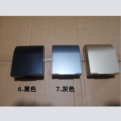 Manufacturer wholesale 86-type bathroom balcony switch plug socket splash-proof box brushed black gold gray painted finish