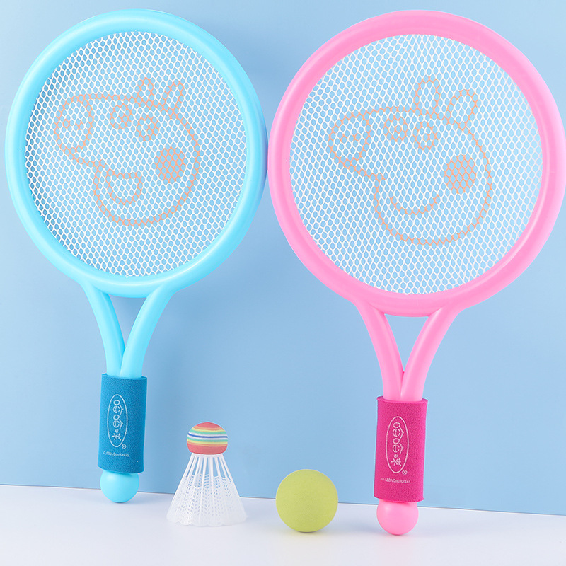 卡通佩奇儿童羽毛球拍2岁3岁5岁幼儿宝宝球拍网球拍亲子互动玩具4