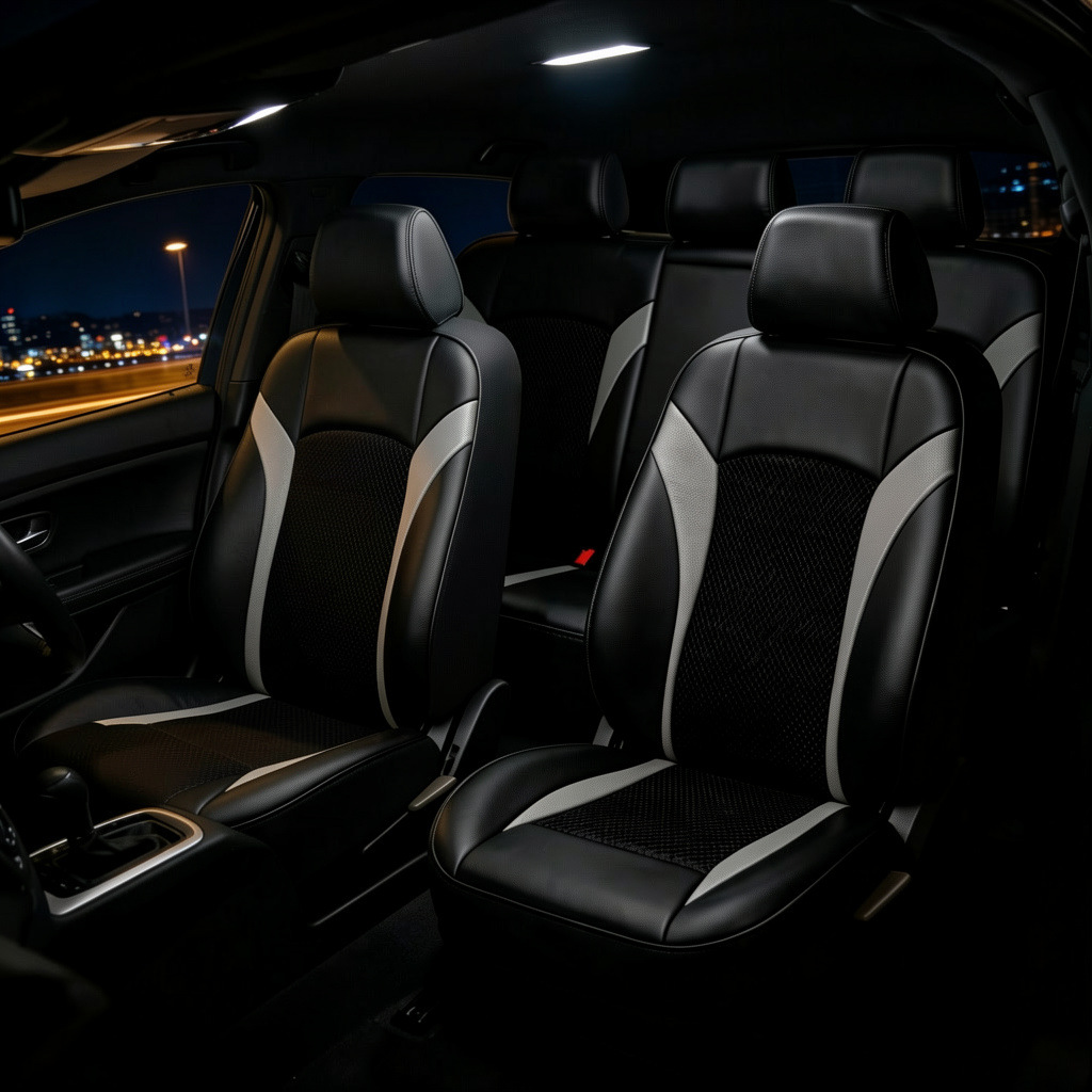 Cross-border foreign trade car seat cushion cover, full coverage, PU leather, easy to install, suitable for all seasons