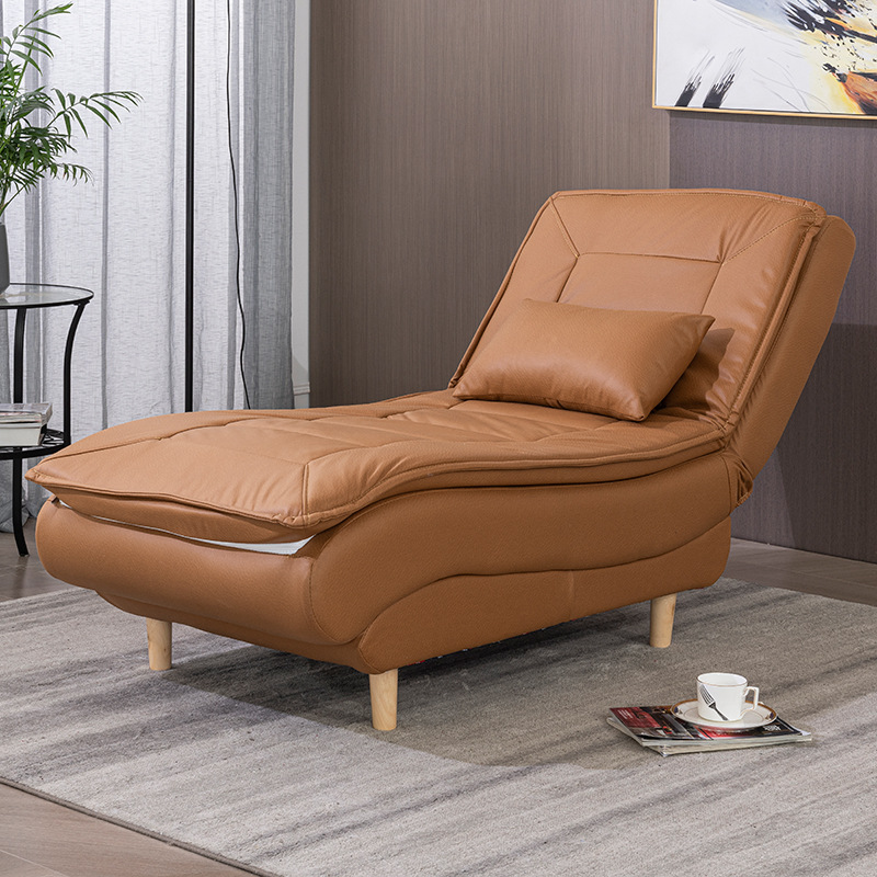 Lazy Sofa Chaise Lounge Single Small Sofa Living Room Bedroom Nap Chair Leisure Multifunctional Sofa Bed Simple M&