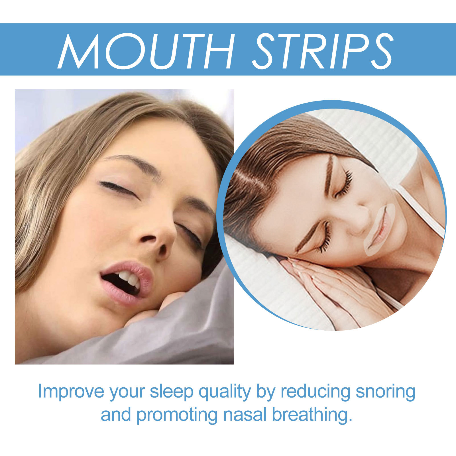 South Moon Anti-Snoring Sleep Patch Open mouth breathing and closed mouth anti-snoring anti-snoring sleep patch_voghion.com