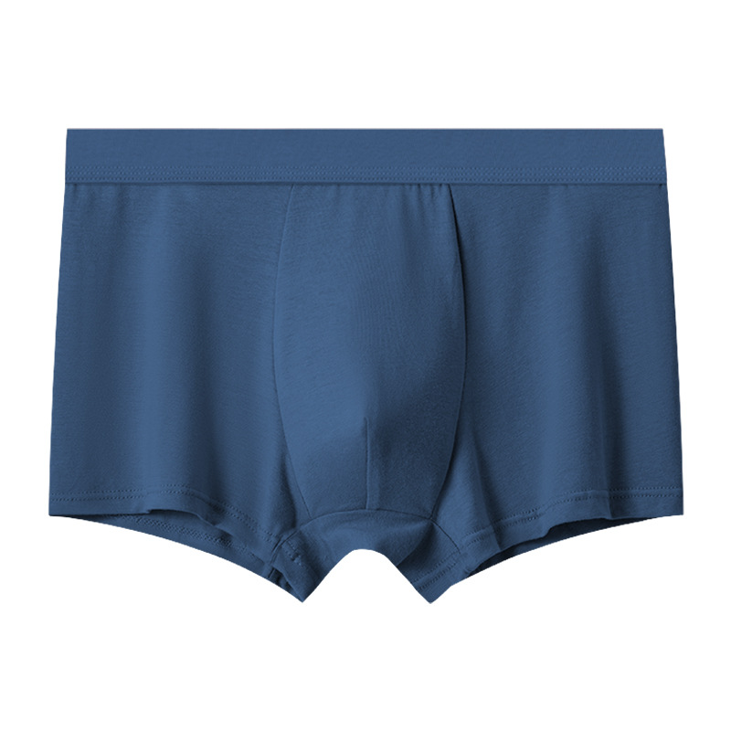 Pantalones interiores de hombre de cintura media de color sólido antibacteriano respirable piel cómoda pantalones planos fabricantes de hombres al por mayor