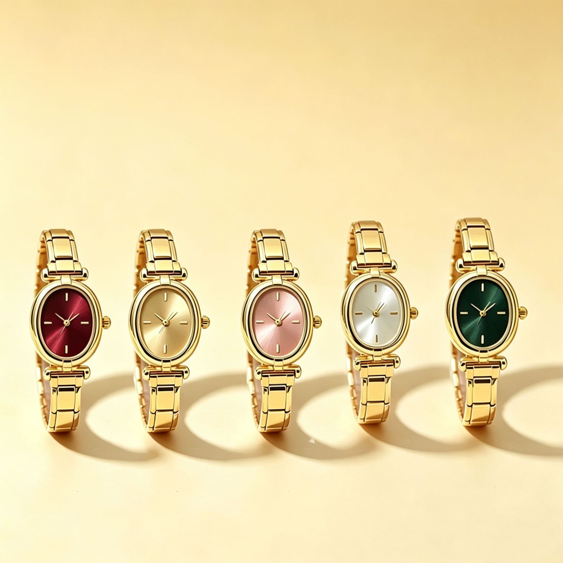 Italian modular oval small dial women's watch, exquisite and versatile quartz watch, simple and light luxury style, small