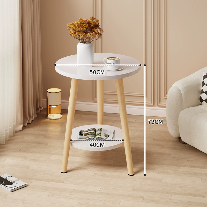 Mesa redonda pequeña mesa de té simple sala de estar casera sofá lado varios dormitorios mesas de cabecera creativas mini simple mesa de balcón