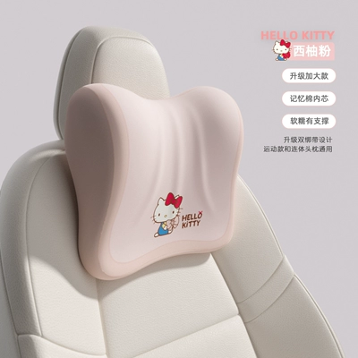 Set Cute Cartoon Internet Celebrity New: Sürətlər qutusu və əl tormozu başlıqları - kt331-plus-headrest1-memory-foam-inner-core-enlarged-and-supportive
